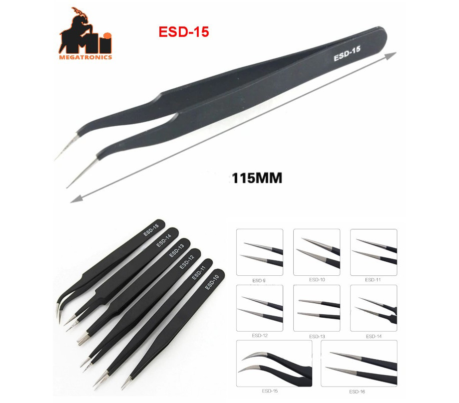 Vetus ESD-15 tweezer Heat Resistant anti static