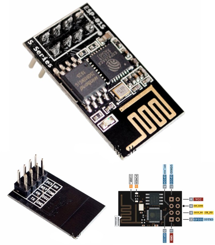 ESP-01S Wifi ESP8266 1MB Module