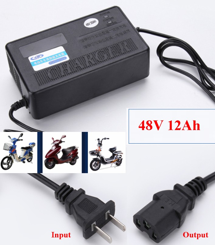 Ebike Electric bicycle charger 48V 12Ah Deep Cycle battery charger