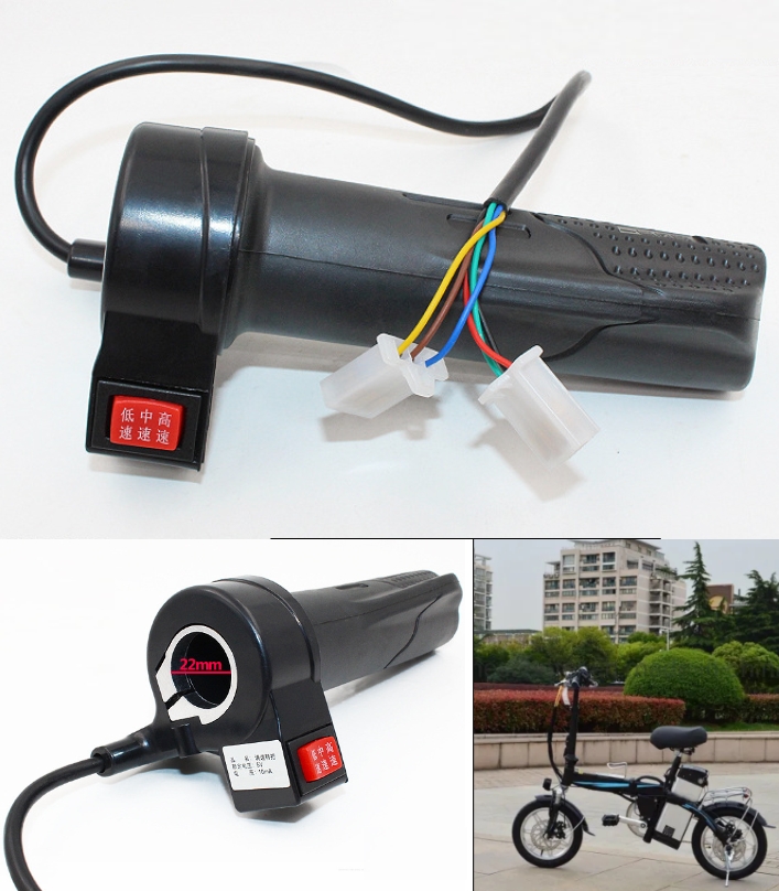 Electric Bicycle throttle handle switch Ebike EV hybrid accelerator