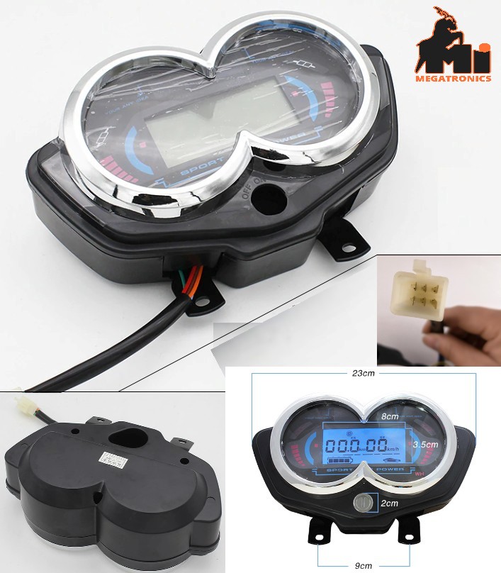 Digital LCD Speed meter 48-72v Odometer Instrument