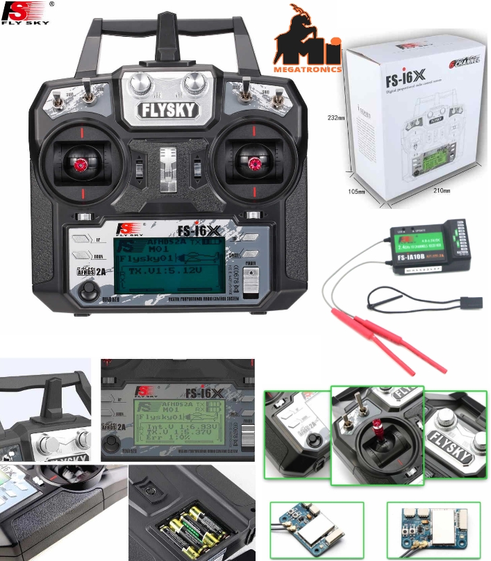 Flysky 10CH FS-i6X I6X 2.4GHz FS-iA10B Transmitter receiver