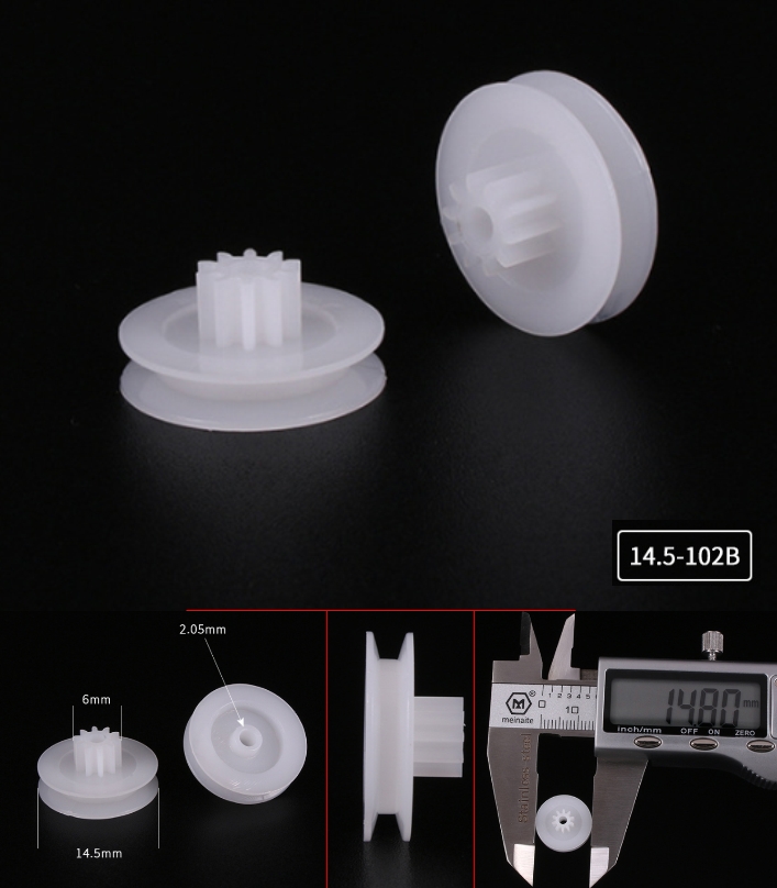 F14.5-102B Double-layer pulley and gear transmission