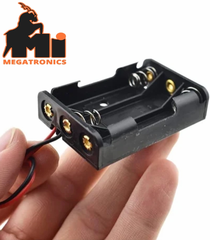 3x AA Series cell Battery Holder Case mount with Leads wire 3.6V to 4.5V 3 slots