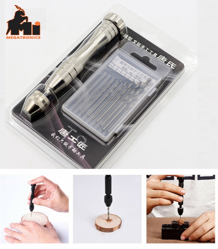 Hand twist drill Manual drilling tool model Bodhi Walnut Drilling