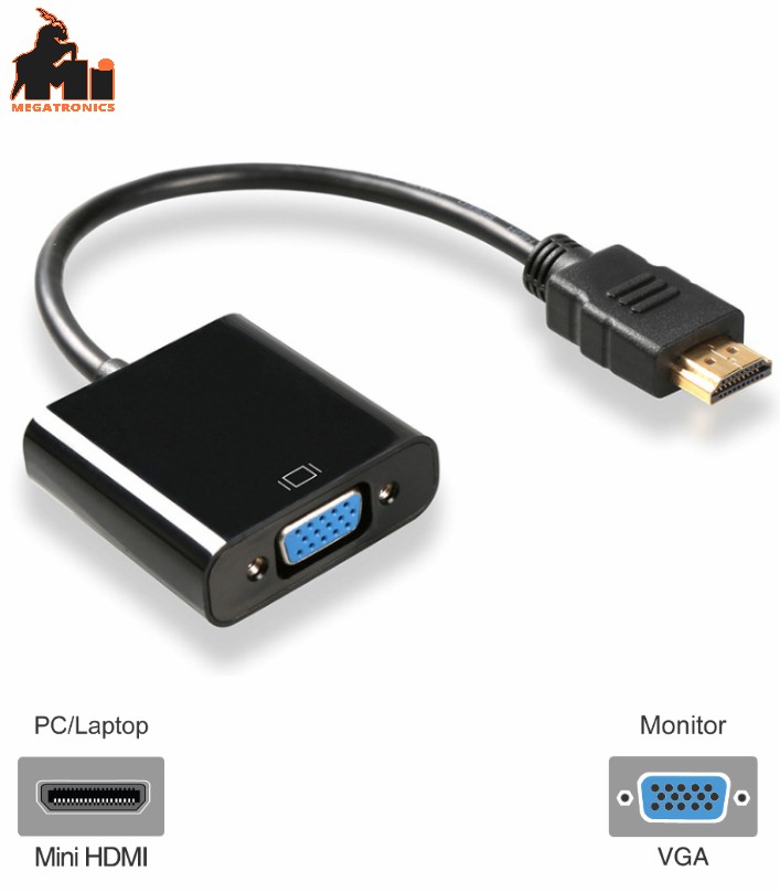 HDMI to VGA cable Video Converter Adapter Cable 4K 1080P HDMI Male to VGA Female