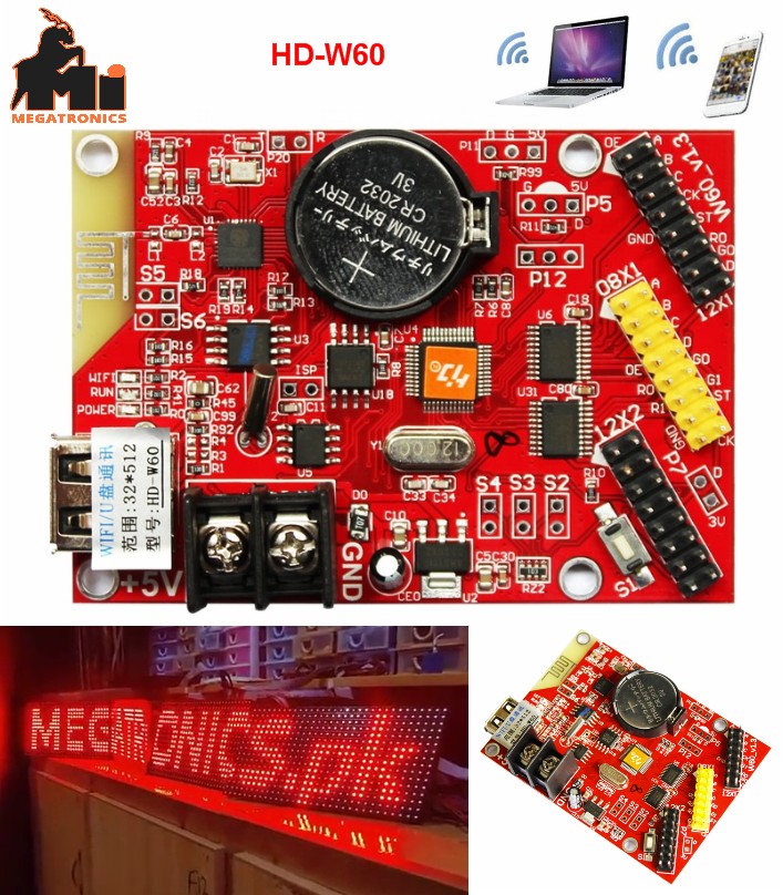 HD-W60 LED Control Card with Wifi LED controller card