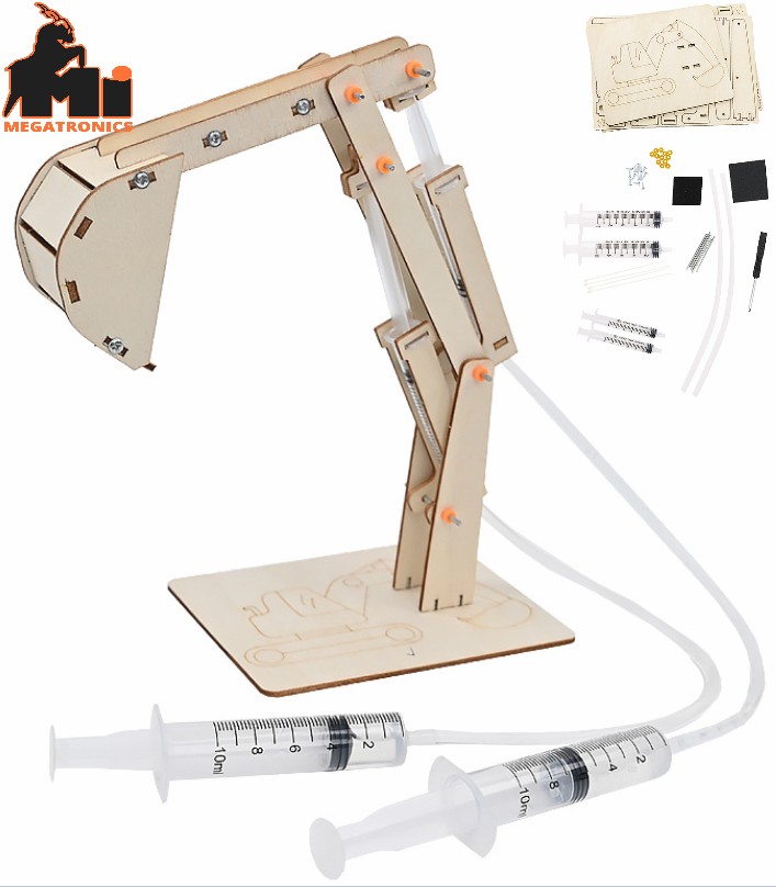 STEM Hydraulic excavator elementary school students science and technology small