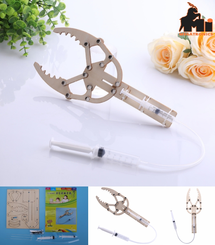 Hydraulic Claw hand experiment science Kit STEM DIY toy