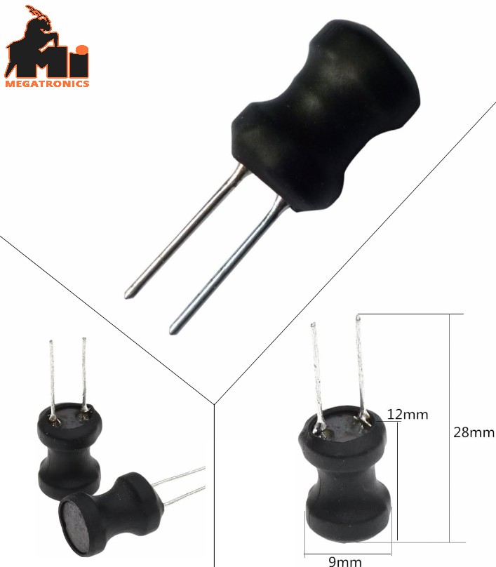 9*12mm I-shaped inductor 151k 0.5 150uH Copper Coil Inductance