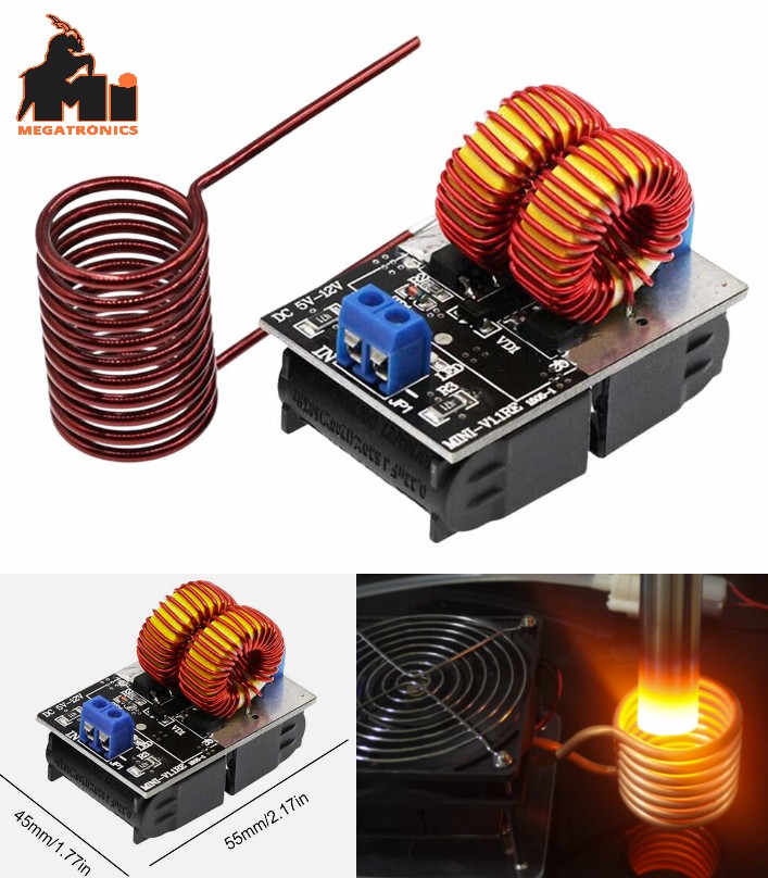 ZVS Induction Heating coil Ignition Coil Flyback Driver Heater 5-12V 120W heater
