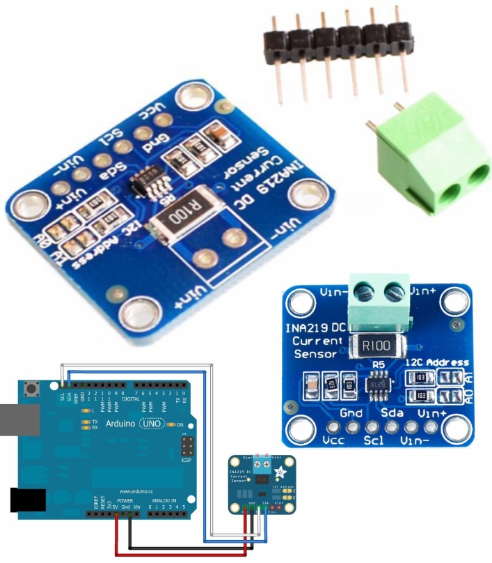 INA219 I2C Bi-Directional High Side DC Current Sensor