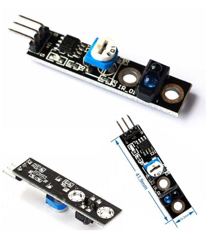 Infrared IR Black White Line Follower track Sensor IR TCRT5000 KY-033 KY033