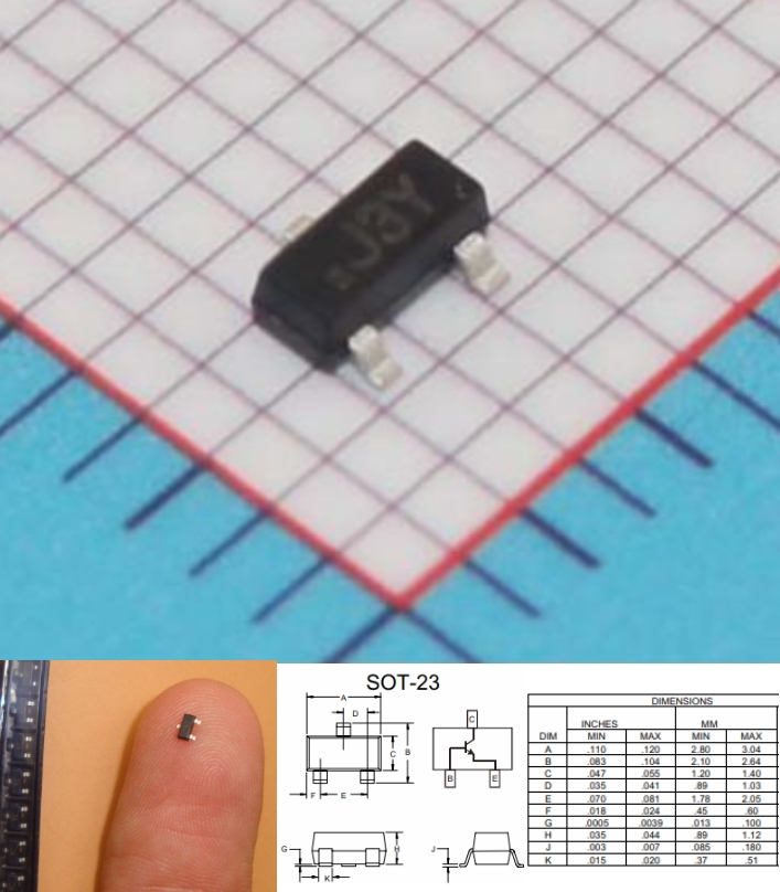 78L05 7805 Voltage Regulator 5V 100mA SOT-89 SMD