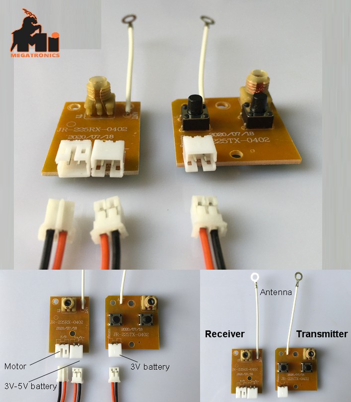 two-channel remote control module 27M transmitter receiver toy DIY technology mo