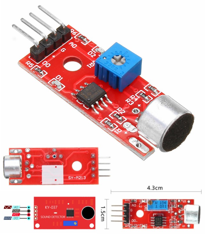 Sensitivity Microphone Sound voice Detection Module