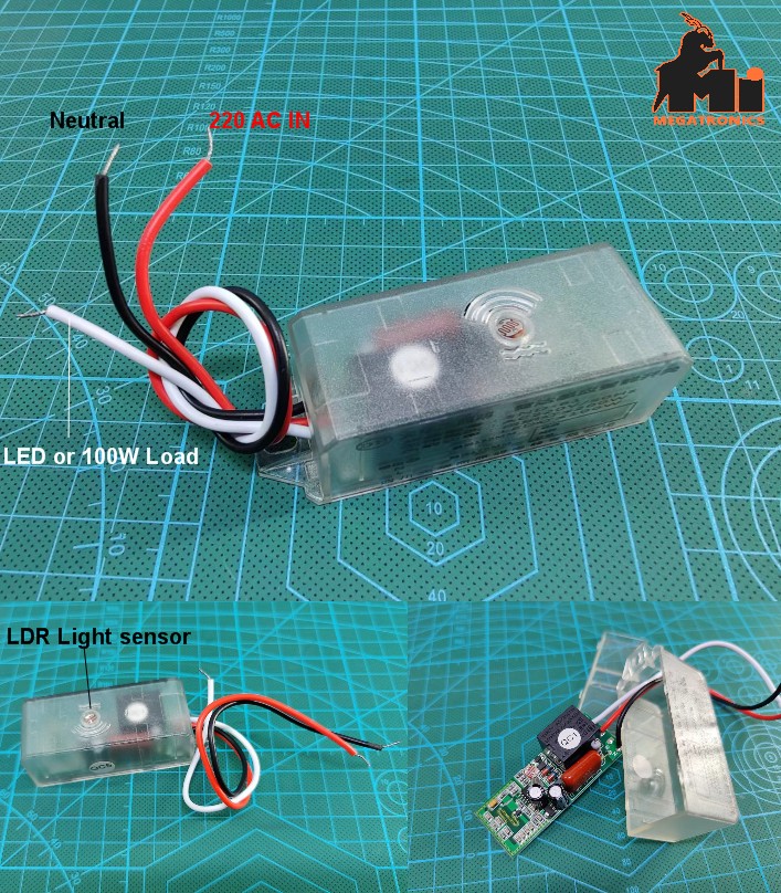 220V 200W LDR light control light sensor day night controller smart switch incan