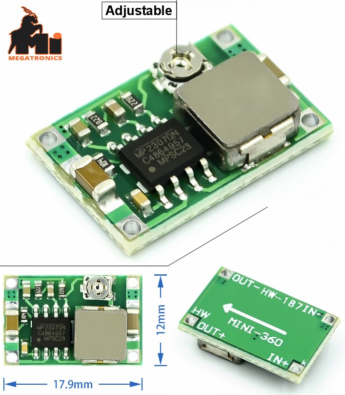 Mini-360 DC-DC Buck Converter Step Down mini360 Module LM2596