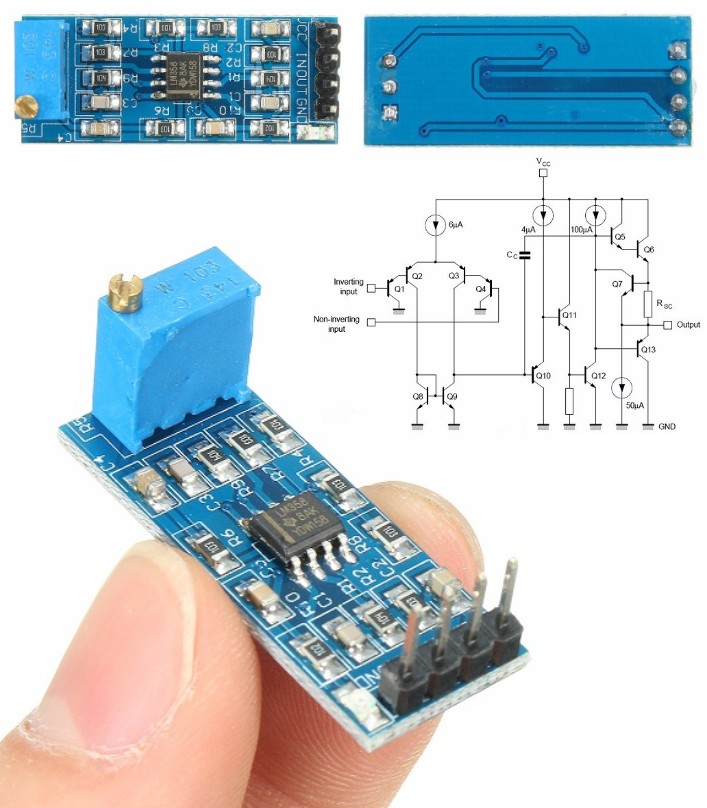 LM358 5V-12V Signal amplification amplifier module