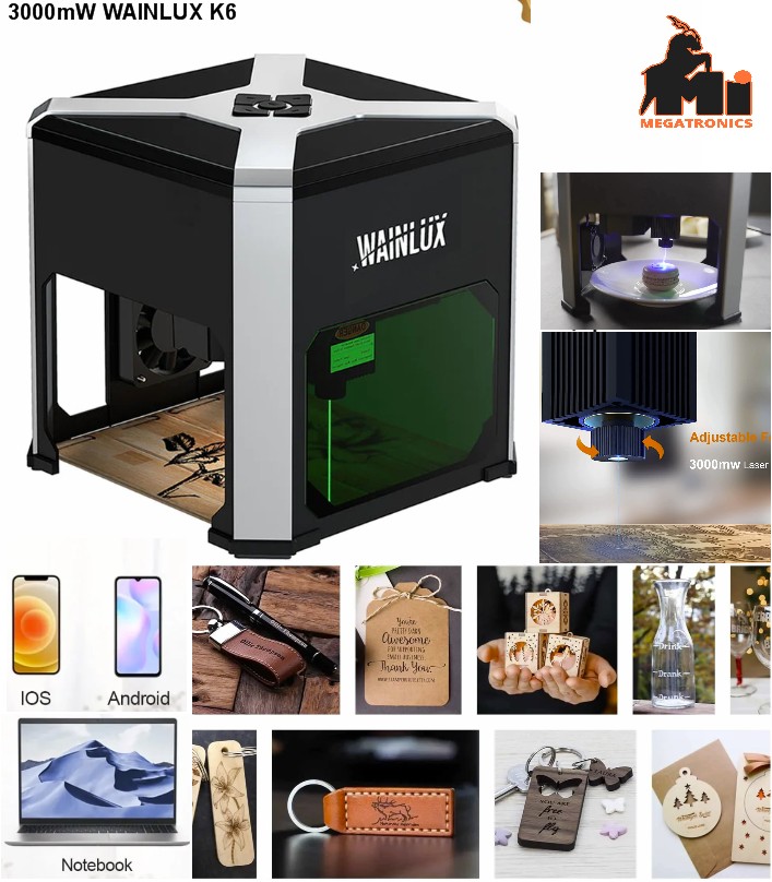 WAINLUX K6 Mini Laser Engraving marking 3000mW Machine