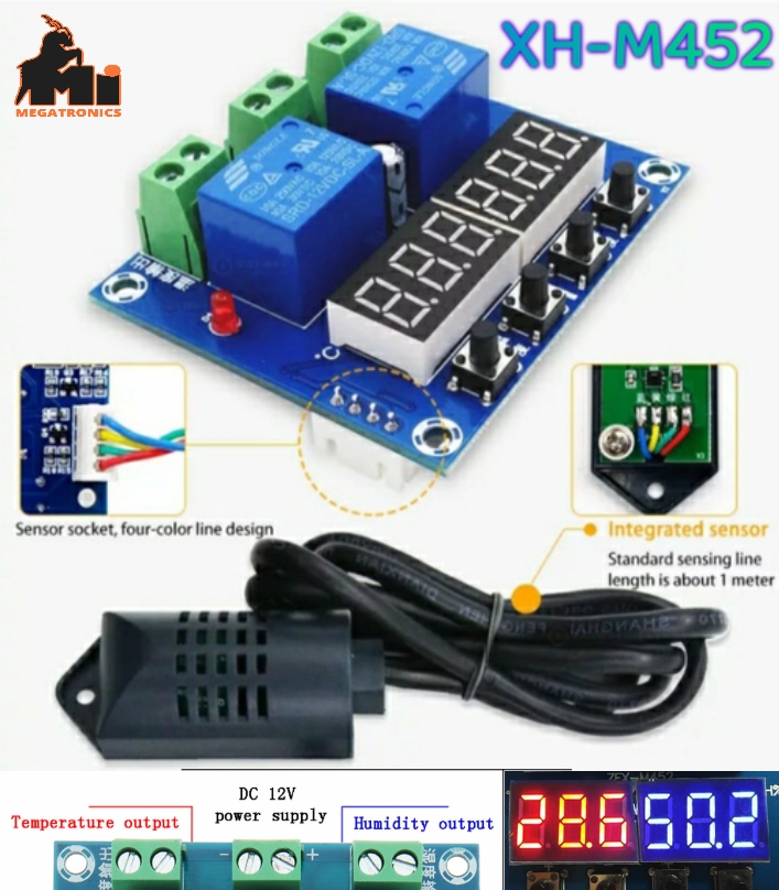 XH-M452 Temperature Humidity Control Hygrometer DC