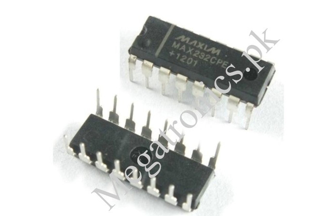 MAX232CPE MAX232EPE RS-232 IC TTL Tranceiver drive