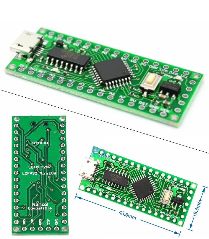 LGT8F328P-LQFP32 MiniEVB Arduino Nano V3.0 HT42B53
