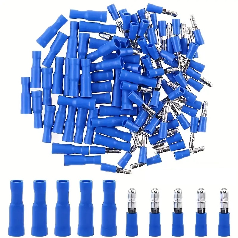 10pcs Male Female blue Insulated Bullet Connector 