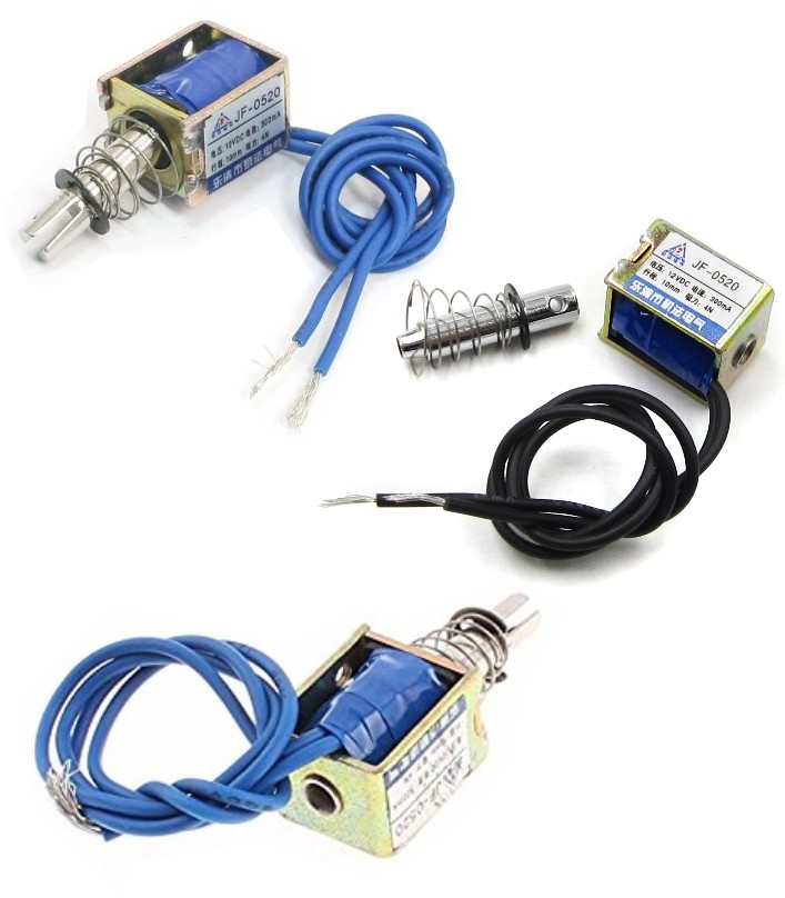 solenoid DC12V 0.3A 2.5mm retractable push-pull