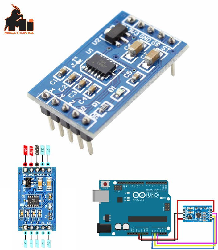 MMA7361 Triple Axis Accelerometer Sensor Acceleration Sensor