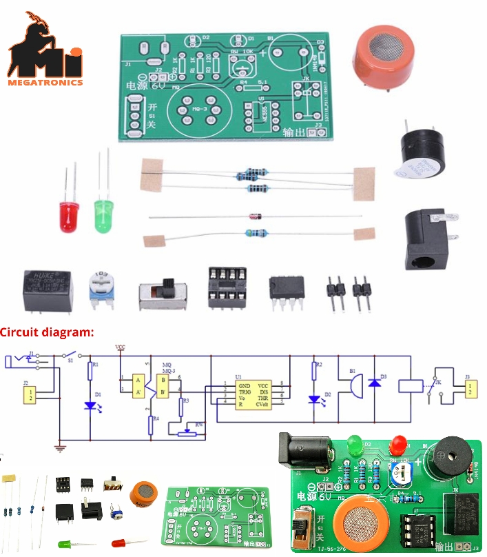 Alcohol wine Tester Kit MQ-3 Wine Driving Tester M