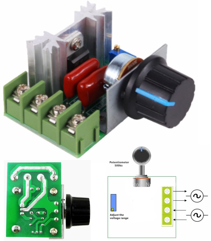 AC 220V SCR adjustable Voltage Regulator Module speed controller