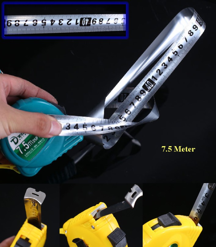7.5Meters Retractable Measuring Tape Centimeter 