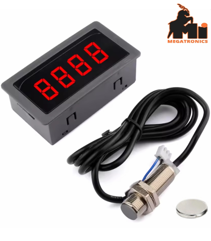 RPM Speed Meter Hall Proximity speedometer motor tachometer digital DC 8-24V