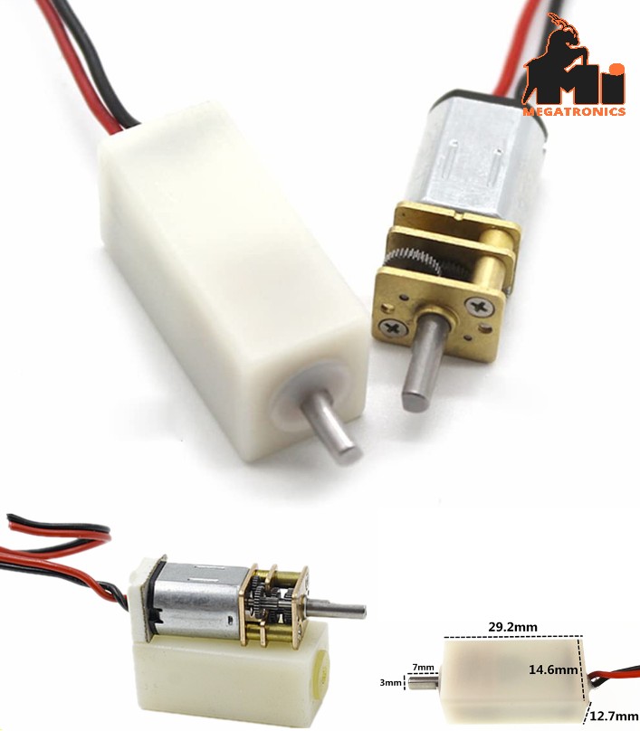 Shelled N20 gear motor 5V 90rpm water proof  large torque slow motor DIY manual