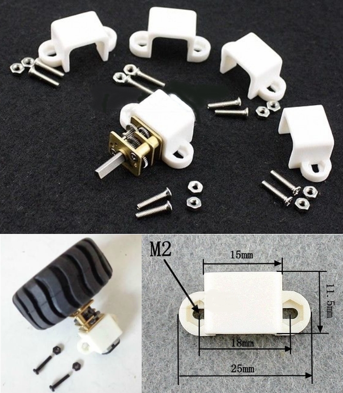N20 Micro Motor Mount Bracket 12mm DC Gear Motor 