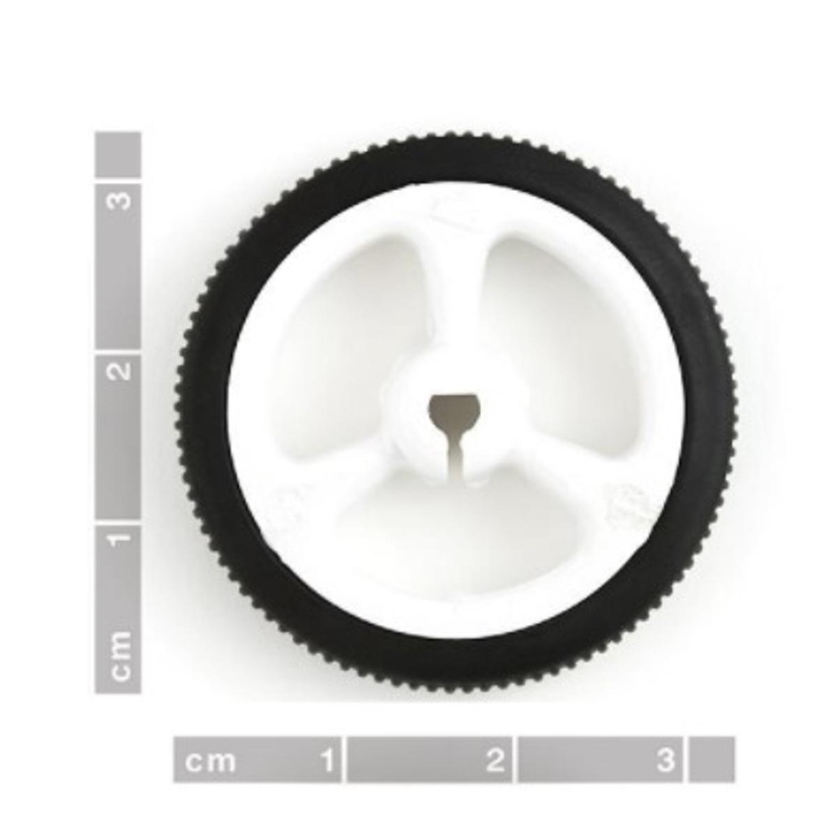 N20 motor rubber wheel diameter 34mm white