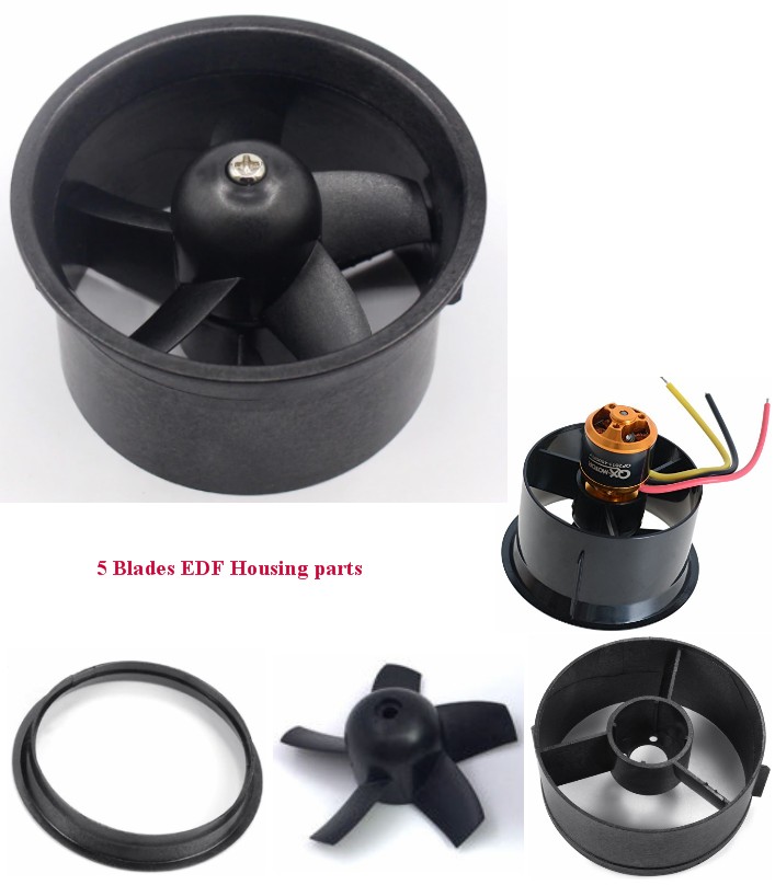 64mm EDF housing parts 5 blades Shell