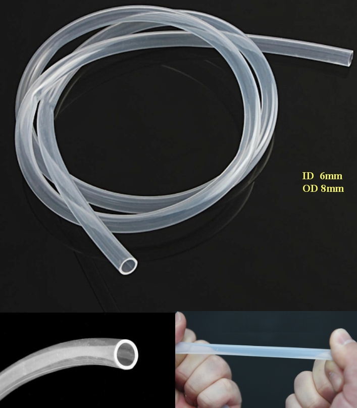 1M 6*8mm silicone tube pipe pump motor carbon rods