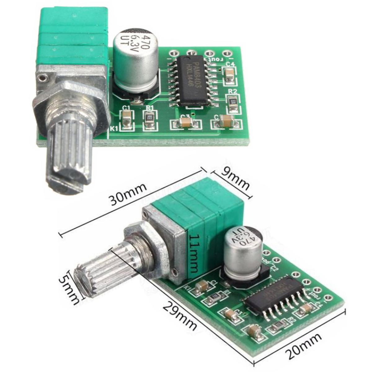 3Wx2 PAM8403 5V 2-Channel Power Audio Amplifier