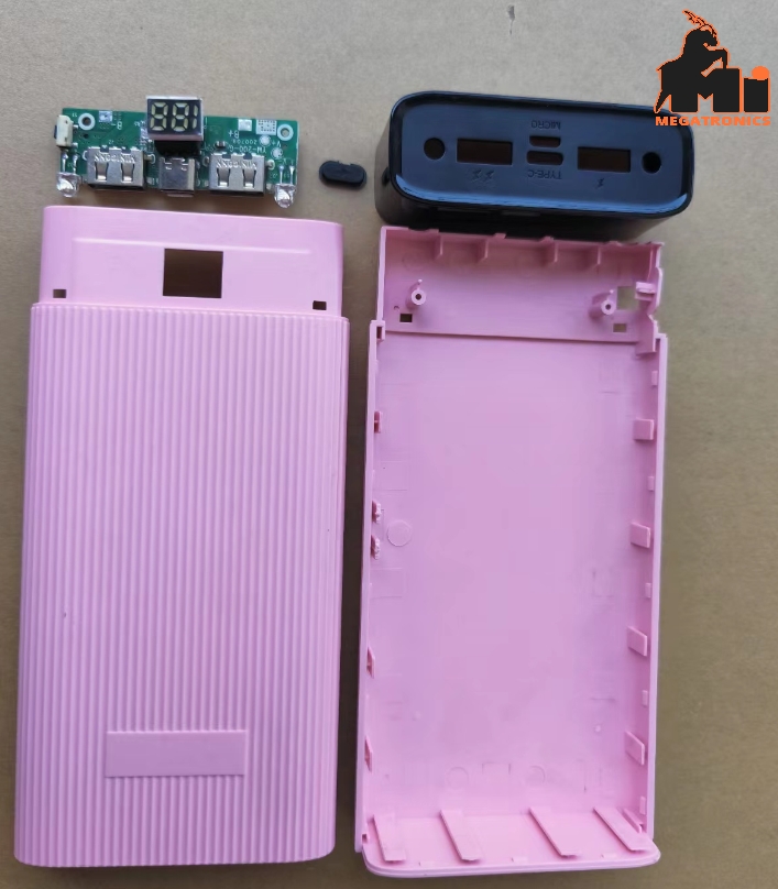 DIY PBC224 Power bank case housing PCBa Type-C LCD PCB and case only no cells