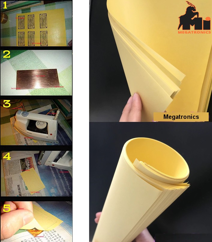 10pcs PCB A4 Thermal Transfer Paper Inkjet Heat Paper Transfer printed Circuit 