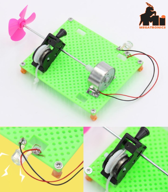pull Electric generator experiment science Kit STEM DIY toy