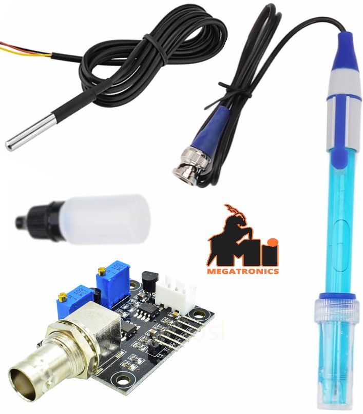 E-201-C-9 pH Sensor Kit temperature PH electrode value detection module PH4502C water quality sensor