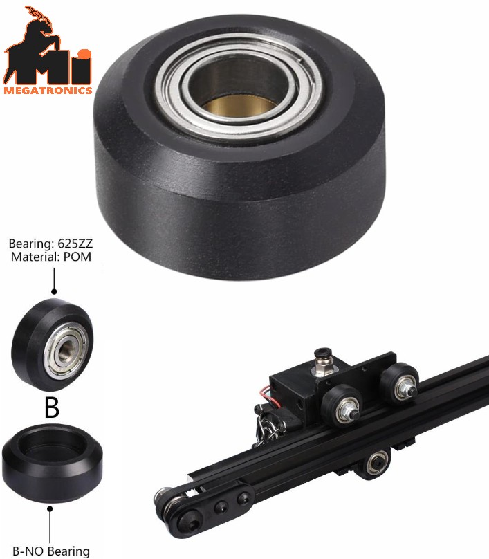 CNC V-slot Passive round Bearing Openbuilds Wheel POM MR105ZZ 625ZZ Bore 5mm Pas