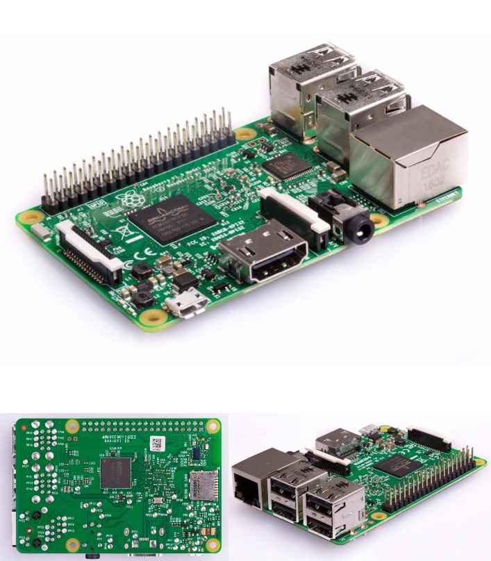 Raspberry Pi3 Model B 1.2GHz 1GB 64bit Quad Core