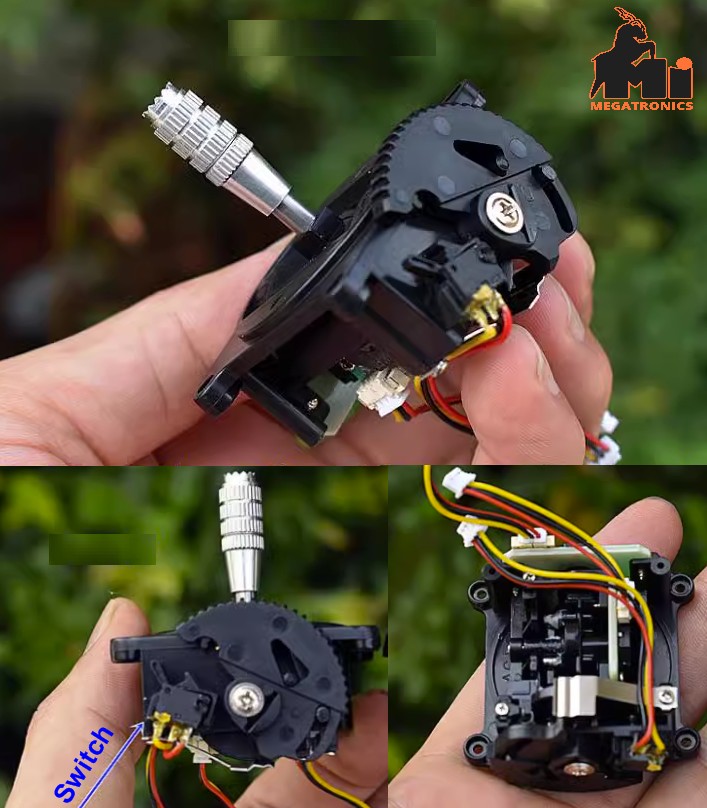 RC remote joystick UAV Left side remote control handle with switch aluminum allo