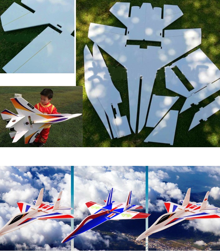 Su-27 RC Airplane KT Board Aircraft DIY Flanker lasercut SU27 SU 27 chassis foam