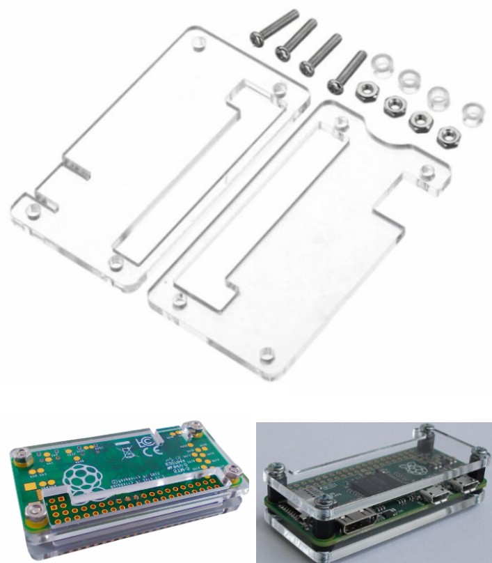 Raspberry Pi Zero Acrylic box Case Shell Enclosure