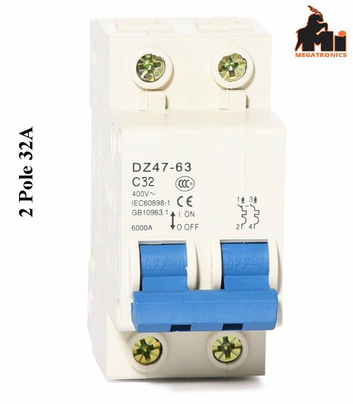 Miniature Circuit breaker DZ47-63 2P 32A protector